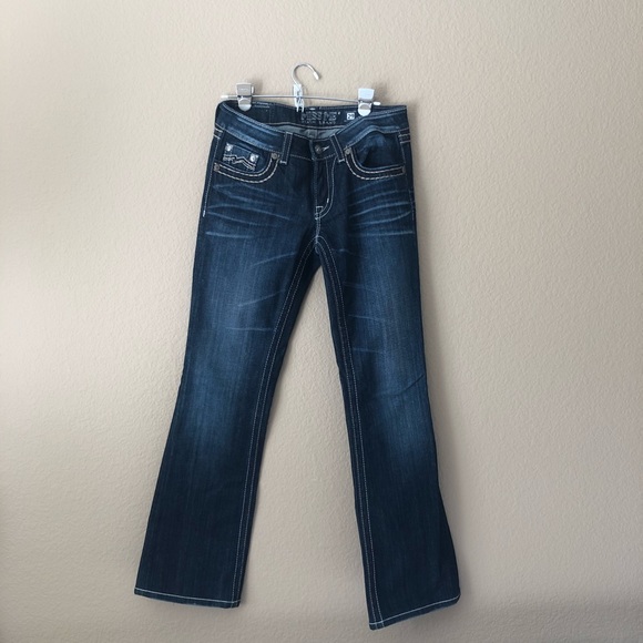 Miss me boot cut signature m sequin jeans - Picture 1 of 7
